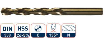 HSS-Co splitpoint cobaltboor 10.0mm.