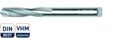 HSS spiraalboor DIN 8037 HM-snijkant 5,2