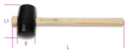 Beta hardrubberhamer 1393 70mm.