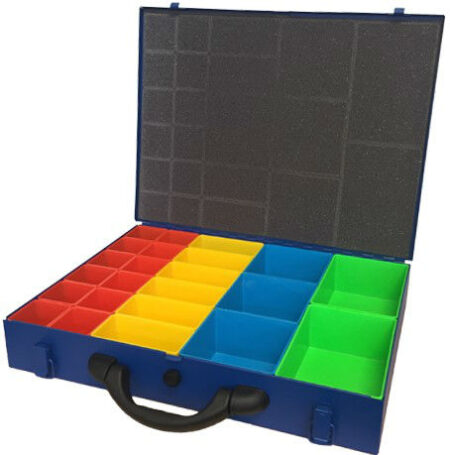 Assortimentskoffer + 23 inzetbakjes