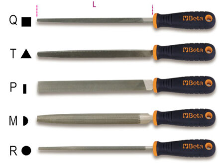 Beta vijl BMD8/M halfrond halfzoet