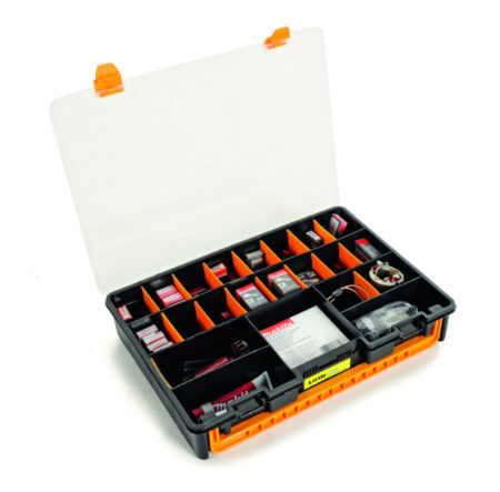 Opbergkoffer 44x32x8 cm met vakverdeling