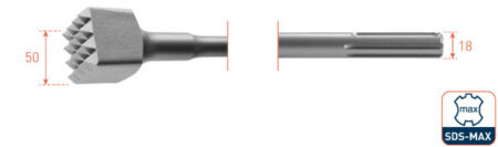 Beitel SDS max bouchardeer 45x45 16T