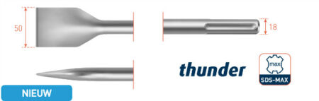 Beitel SDS-max THUNDER spadebeitel