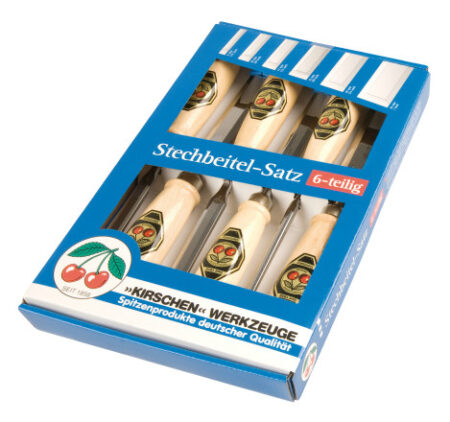 Kirschen steekbeitelset met beuken hecht