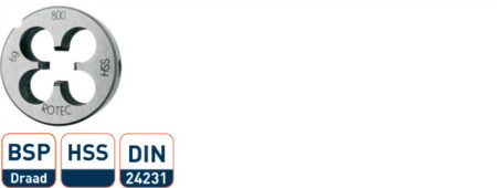 HSS ronde snijmoer BSP gas 1/8"