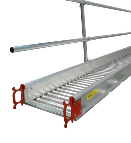 Alu werkbrug 8 m compl. met inhanghaken