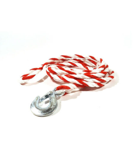 Sleeptouw 11mm 2000kg, oog/haak 350-450c