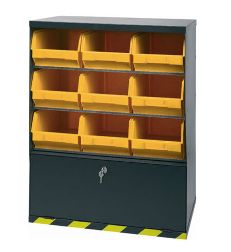 Bedrijfswagenkast met 9 bakken 20104