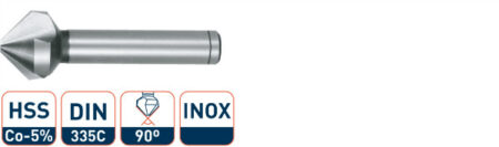 HSSE INOX verzinkfrees 90gr. M16-31,0mm.