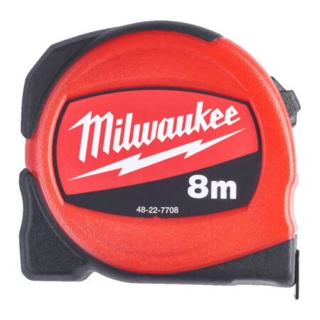 Milwaukee slimline rolbandmaat 8 mtr.