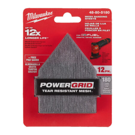Milwaukee P180 mesh schuurpapier (vpe12)