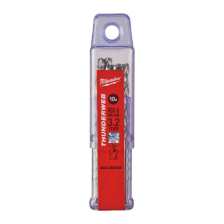 Milwaukee DIN 338 HSS G boor 3,2mm