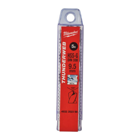 Milwaukee DIN 338 HSS G boor 9.5mm