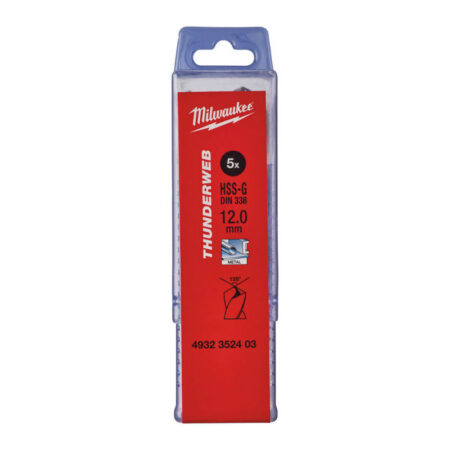 Milwaukee DIN 338 HSS G boor 12.5mm