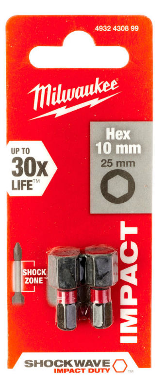 Milwaukee Shockwave bit BZK 10x25mm