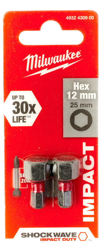 Milwaukee Shockwave bit BZK 12x25mm