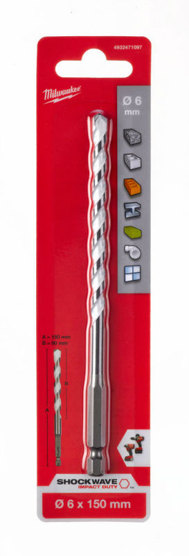 Milwaukee Multimateriaalboor 6x400x360mm