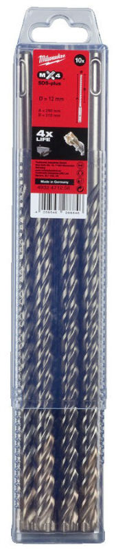 Milwaukee MX4 H.boor 12x200/260 VPE-10