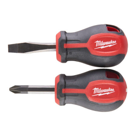 Milwaukee 2dlg schroevendraaier stubby