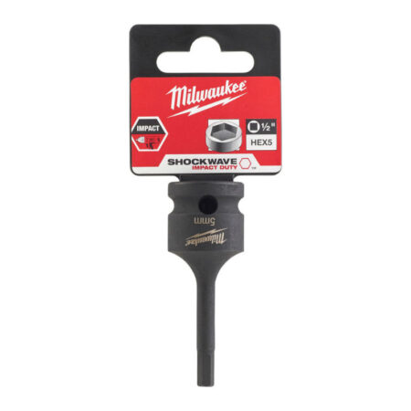 Milwaukee 1/2" schockwave dop HEX-5mm