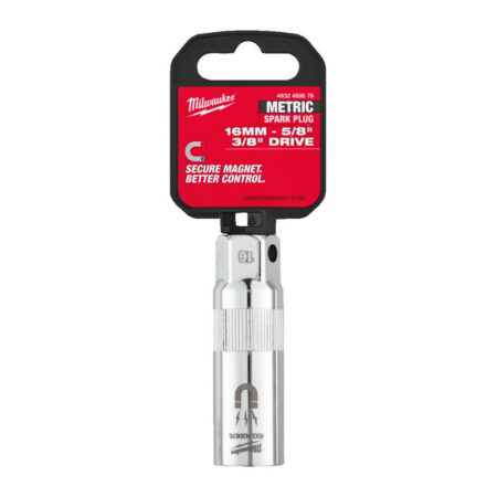 Milwaukee 3/8" bougiedop 16mm magnetisch