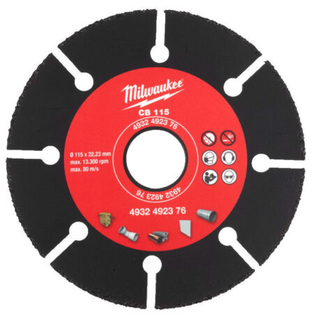 Milwaukee carbide blad 115x1mm - 22.2mm