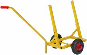 Platenkar met lange handgreep op lucht-