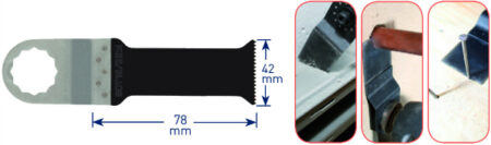 Oscilerend BIM invalzaagblad 78x42mm.