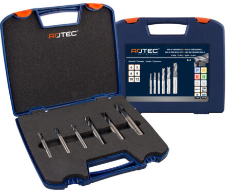 6-dlg. set HSS-E Universeelfrezen