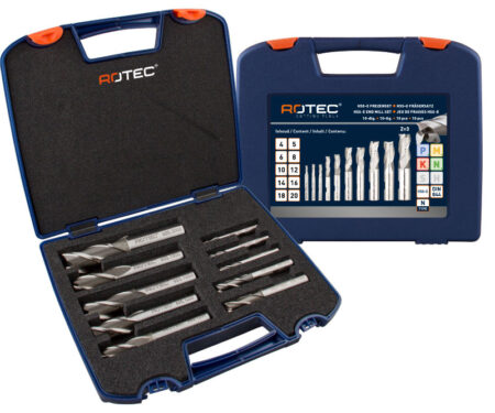 10-dlg. set HSS-E Universeelfrezen