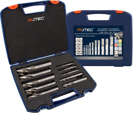 10-dlg. set HSS-E Ruwfrezen gecoat