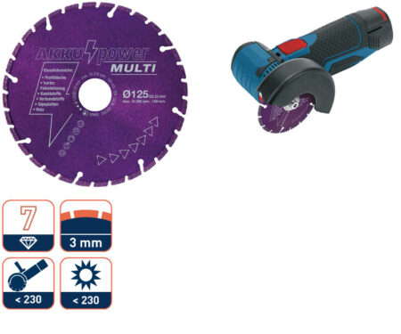 Diamantzaag Multi Accu-Power 125x22,2