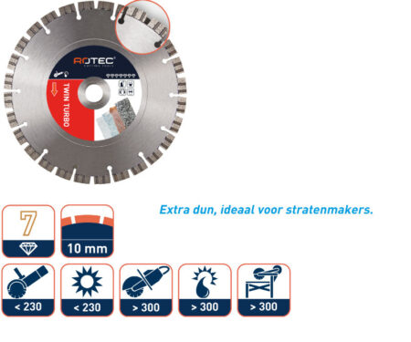 Diamantzaag Twin Turbo 125x22,2