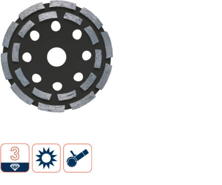 Diamant komschijf dubbelrijig ř180