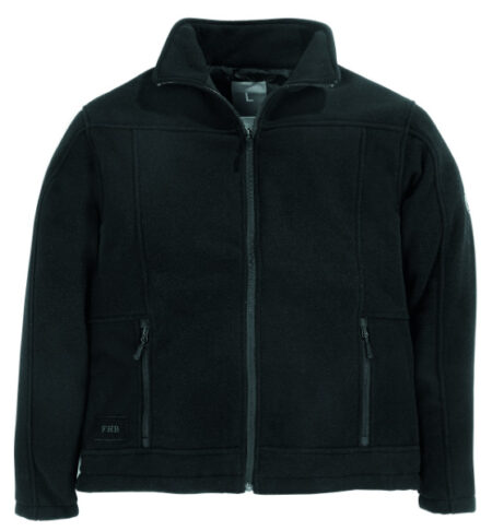 FHB fleece jack zwart mt.XS