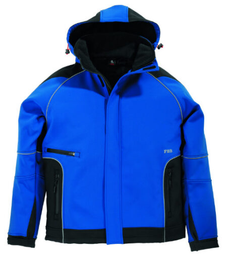 FHB Softshell jack koningsblauw-zw Mt3XL
