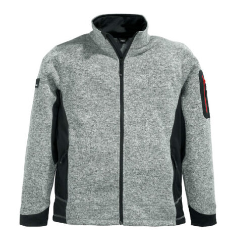 FHB fleece jack grijs-zwart mt.S