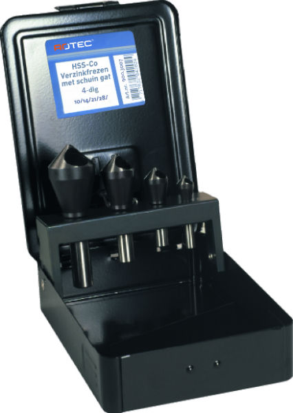 4 dlg. cassette verzinkfrees schuingat