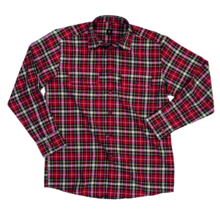 FHB overhemd geblokt rood-zwart mt.2XL