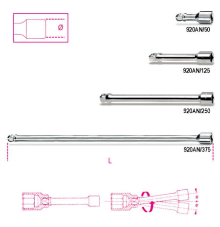 Beta 1/2" verlengstuk 920/20