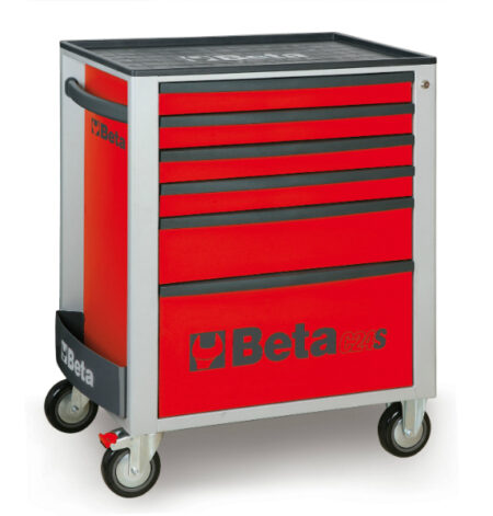 Beta gereedschapswagen C24S/6 Rood