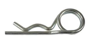 Borgclip dubbel geel 7,0mm. as 26-40mm.