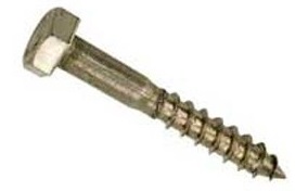 Houtdraadbout RVS-A2 7x150 DIN 571