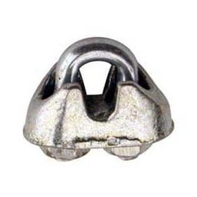 Staaldraadklem 5mm. RVS