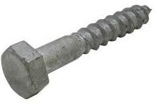 Houtdraadbout M10x180 DIN 571 thvz.