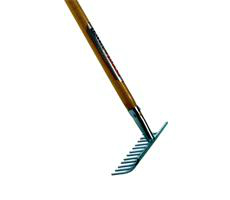 Tuinhark 10 tanden verzinkt met 160 cm.