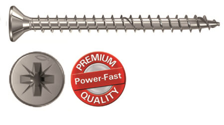 Power fast schroef PK RVS A2 5,0x45