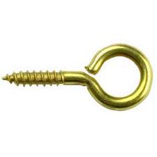 Schroefoog messing 2,25x 8x4