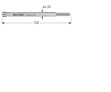 Centreerboor tbv kernboor 6,34x102mm.